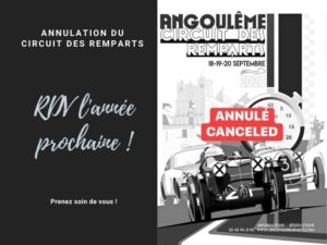 DEVALLIET - Annulation Circuit Angoulême - Août 2020