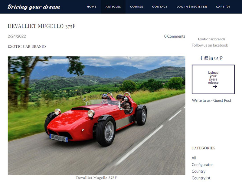 REVUE DE PRESSE - DRIVING YOUR DREAM | Devalliet