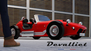 Photo pour fond d'écran voiture Mugello 375F rouge de Devalliet