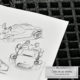 Photo Instagram dessins avant-projet Mugello 375F de Devalliet