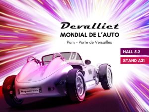 Affiche participation Devalliet Mondial de l'Auto 2024