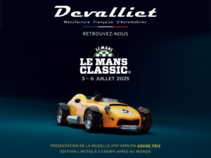 voiture roadster devalliet jaune grand prix