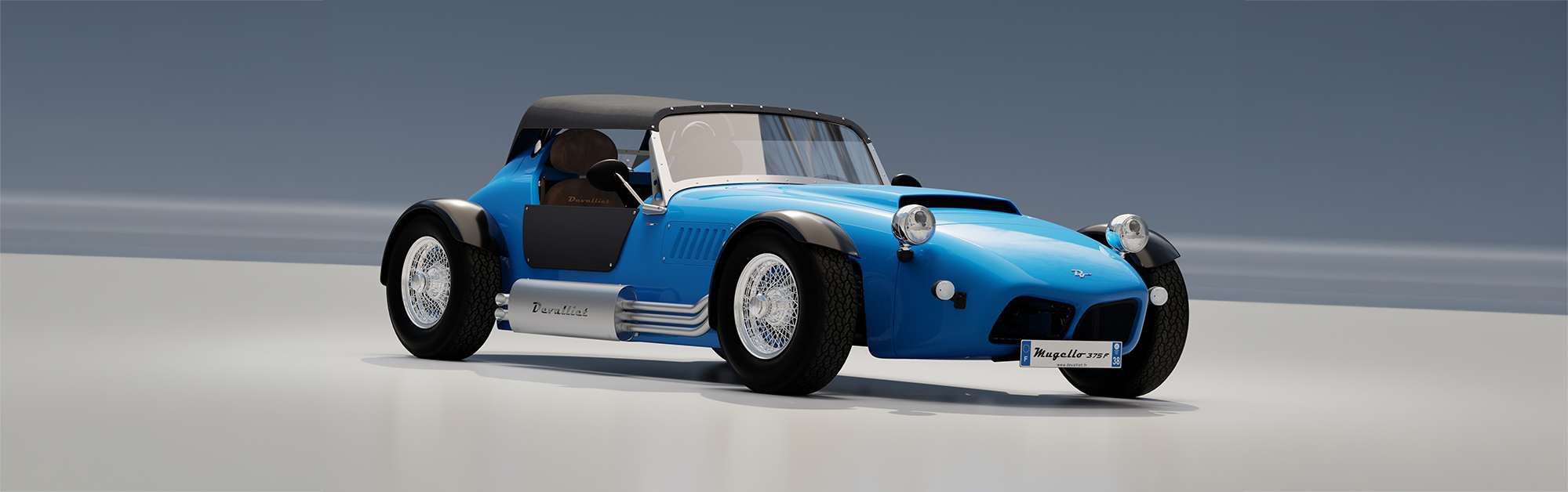 DEVALLIET Mugello bleue capote