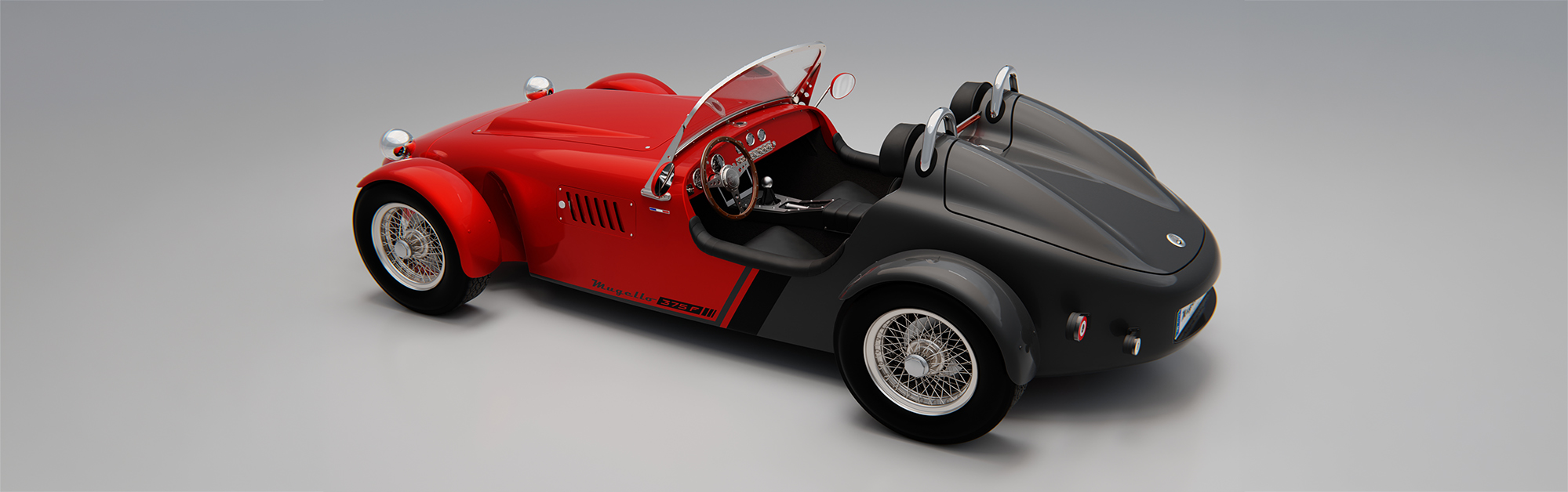 DEVALLIET Mugello rouge-gris Bi-ton Slider